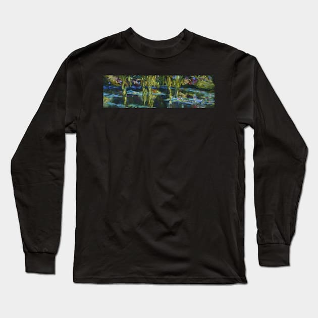 Edge of the lily pond Long Sleeve T-Shirt by Terrimad